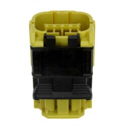 4 Rectangular Connectors - Housings Receptacle Black 0.098