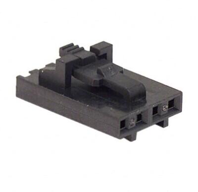 4 Rectangular Connectors - Housings Receptacle Black 0.100