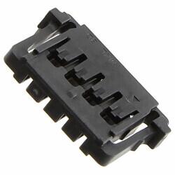 4 Rectangular Connectors - Housings Receptacle Black 0.059