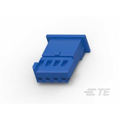 4 Rectangular Connectors - Housings Receptacle Blue 0.100