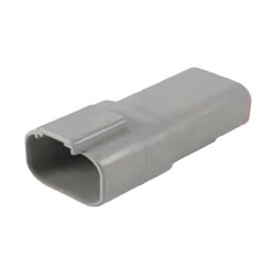 4 Rectangular Connectors - Housings Receptacle Gray - TE Connectivity Deutsch Connectors