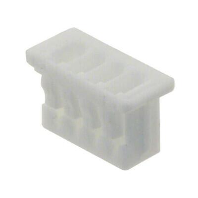 4 Rectangular Connectors - Housings Receptacle Natural 0.049