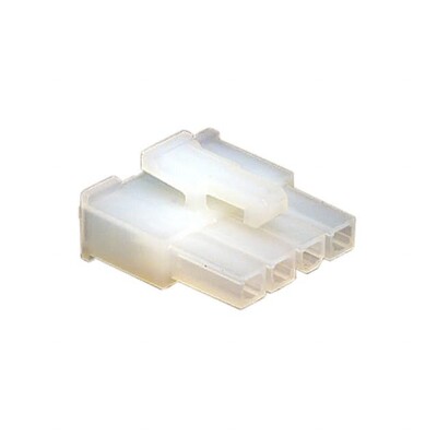 4 Rectangular Connectors - Housings Receptacle Natural 0.165