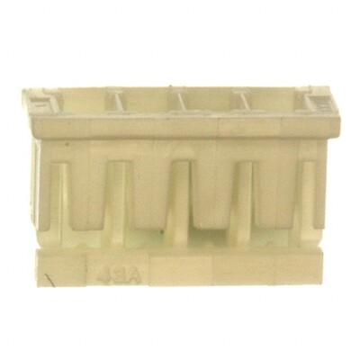 4 Rectangular Connectors - Housings Receptacle Natural 0.079