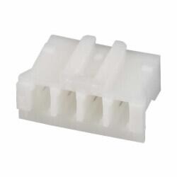 4 Rectangular Connectors - Housings Receptacle Natural 0.079