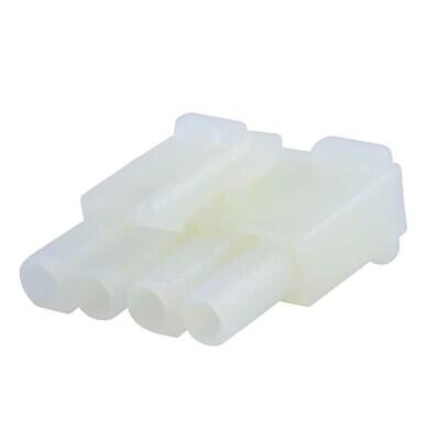 4 Rectangular Connectors - Housings Receptacle Natural 0.264