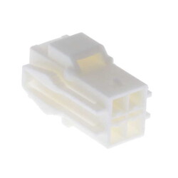 4 Rectangular Connectors - Housings Receptacle White 0.177