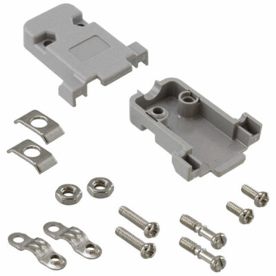 9 Position Two Piece Backshell Connector 180° Unshielded - 1