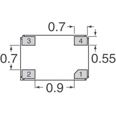 40 MHz XO (Standard) CMOS Oscillator 3.3V Enable/Disable 4-SMD, No Lead - 4