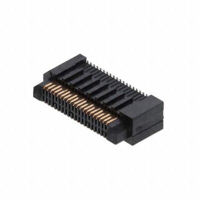 40 Position Connector Header, Center Strip Contacts Surface Mount Gold - 1