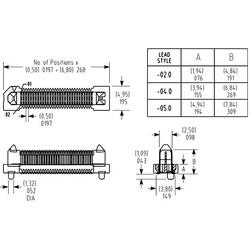 40 Position Connector Header, Outer Shroud Contacts Surface Mount Gold - Samtec Inc. (1)