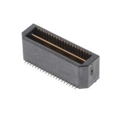 40 Position Connector Header, Outer Shroud Contacts Surface Mount Gold - Samtec Inc.