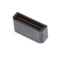 40 Position Connector Header, Outer Shroud Contacts Surface Mount Gold - Samtec Inc.