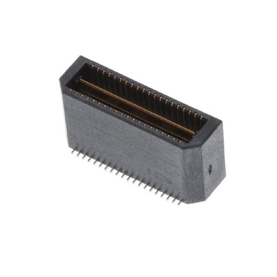 40 Position Connector Header, Outer Shroud Contacts Surface Mount Gold - 1