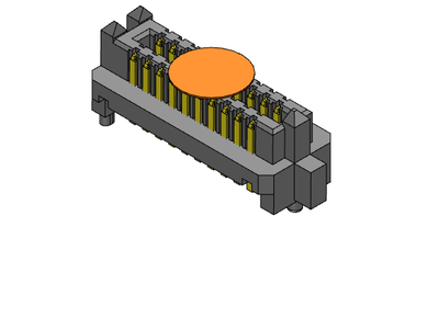 40 Position Connector High Density Array, Male Surface Mount Gold - 1