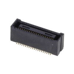 40 Position Connector Receptacle, Center Strip Contacts Surface Mount Gold - Hirose Electric Co Ltd