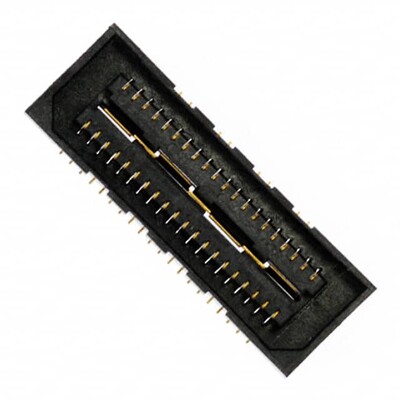 40 Position Connector Receptacle, Center Strip Contacts Surface Mount Gold - 1