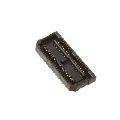 40 Position Connector Receptacle, Center Strip Contacts Surface Mount Gold - 1