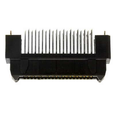 40 Position Connector Receptacle, Outer Shroud Contacts Through Hole Gold - 1