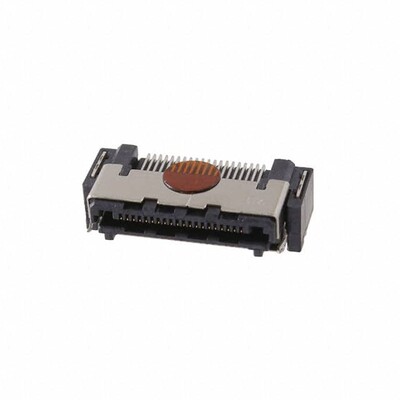 40 Position Connector Self Mating, Non-Gendered Surface Mount, Right Angle, Reverse Gold - 1