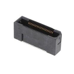 40 Position Connector Socket, Center Strip Contacts Surface Mount Gold - Samtec Inc.