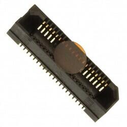 40 Position Connector Socket, Outer Shroud Contacts Surface Mount Gold - Samtec Inc.