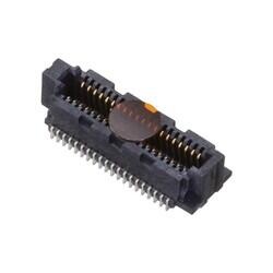 40 Position Connector Socket, Outer Shroud Contacts Surface Mount Gold - Samtec Inc.