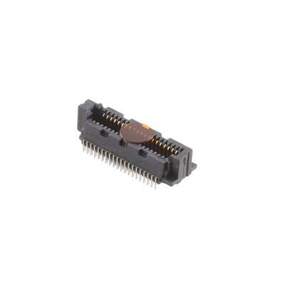 40 Position Connector Socket, Outer Shroud Contacts Surface Mount Gold - 1