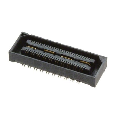 40 Position Connector Differential Pair Array, Female Surface Mount Gold - 1