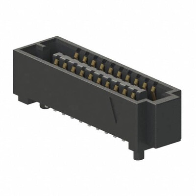 40 Position Connector High Density Array, Female Surface Mount Gold - 1