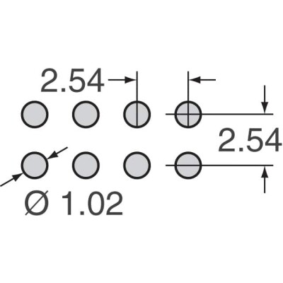 40 Position Header Connector 0.100