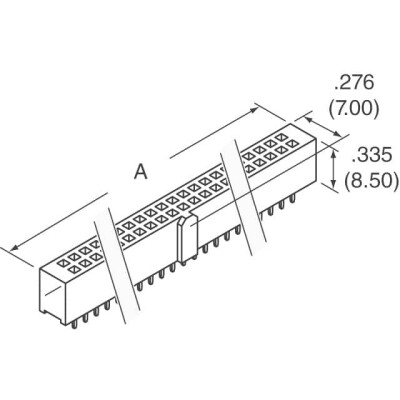 40 Position Header Connector 0.100