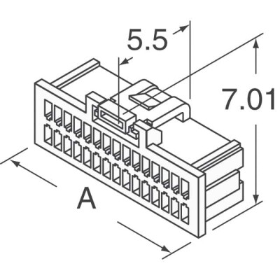 40 Rectangular Connectors - Housings Receptacle White 0.039