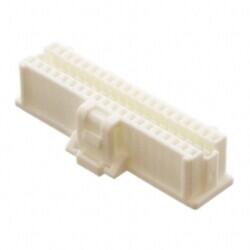 40 Rectangular Connectors - Housings Receptacle White 0.039