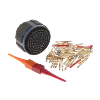 41 Position Circular Connector Plug, Female Sockets Crimp - 1