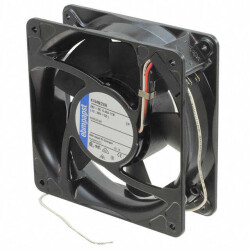 Fan Tubeaxial 24VDC Square - 119mm L x 119mm H Ball 140.0 CFM (3.92m³/min) 1 Wire Lead, 2 Terminals - ebm-papst Inc.