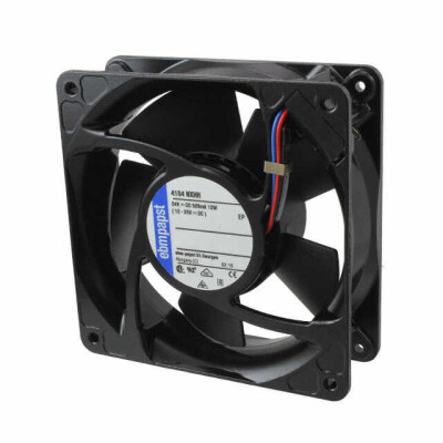Fan Tubeaxial 24VDC Square - 119mm L x 119mm H Ball 147.1 CFM (4.12m³/min) 2 Terminals - 1
