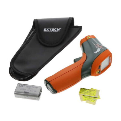 Handheld, Gun -58°F ~ 1832°F (-50°C ~ 1000°C) Infrared Thermometer LCD, Dual C°/F° Alarm, Backlight, Hold, Laser Sight - 1