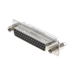 44 Position D-Sub, High Density Receptacle, Female Sockets Connector - Amphenol ICC (Commercial Products)