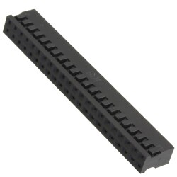 44 Rectangular Connectors - Housings Receptacle Black 0.079