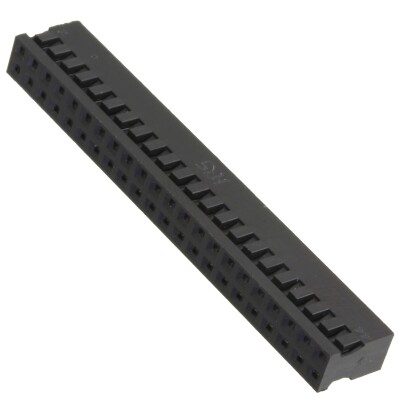 44 Rectangular Connectors - Housings Receptacle Black 0.079
