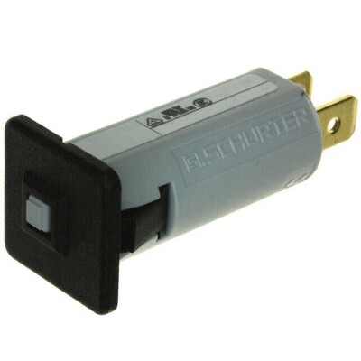 Circuit Breaker Thermal 16A 240 V AC 32 V DC Push to Reset Panel Mount - 1