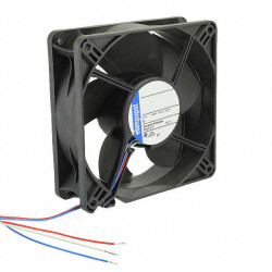 Fan Tubeaxial 24VDC Square - 119mm L x 119mm H Ball 120.7 CFM (3.38m³/min) 3 Wire Leads - ebm-papst Inc.