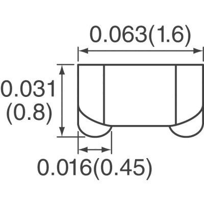 450 nH Unshielded Drum Core, Wirewound Inductor 800 mA 90mOhm 0603 (1608 Metric) - 2