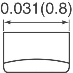 450 nH Unshielded Drum Core, Wirewound Inductor 800 mA 90mOhm 0603 (1608 Metric) - 3