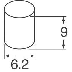 Round Pushbutton Switch Cap Black Snap Fit - C&K (1)