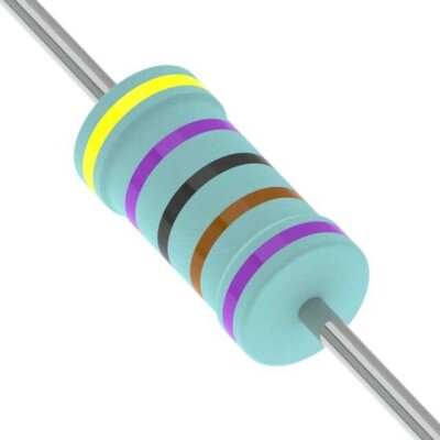 4.7 kOhms ±0.1% 0.25W, 1/4W Through Hole Resistor Axial Metal Film - 1