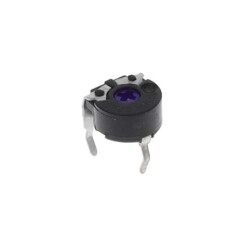 4.7 kOhms 0.1W, 1/10W PC Pins Through Hole Trimmer Potentiometer Carbon 1.0 Turn Top Adjustment - Amphenol Piher Sensing Systems