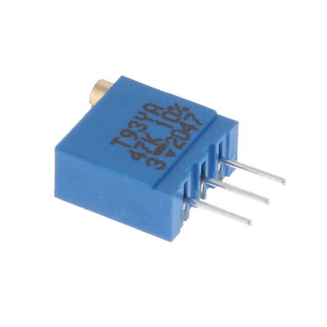  47 Kohms 0.5w, 1/2w Pc Pins Through Hole Trimmer Potentiometer Cermet 23.0 Turn Top Adjustment