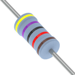 47 kOhms ±1% 0.25W, 1/4W Through Hole Resistor Axial Metal Film - YAGEO